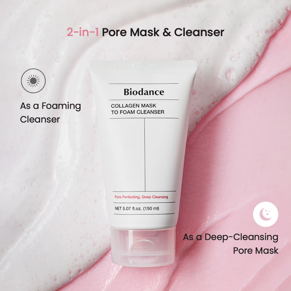 Biodance Collagen Mask To Foam Cleanser