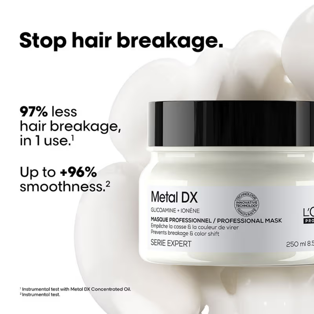 L’Oréal Professionnel Metal DX Hair Mask For 97% Less Hair Breakage, Anti-Deposit Protector