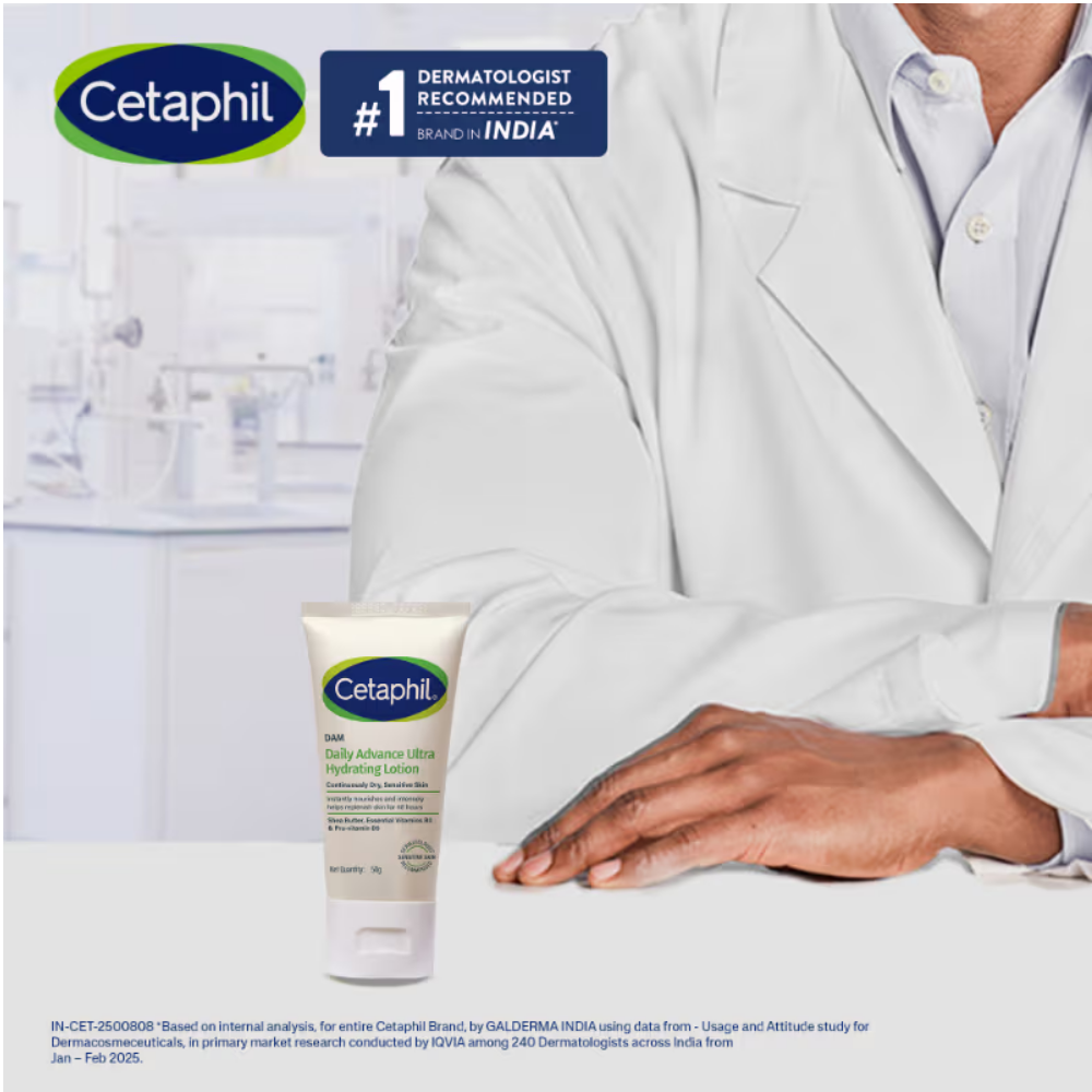 Cetaphil DAM Daily Advance Ultra Hydrating Lotion With Shea Butter & Niacinamide Sensitive Skin