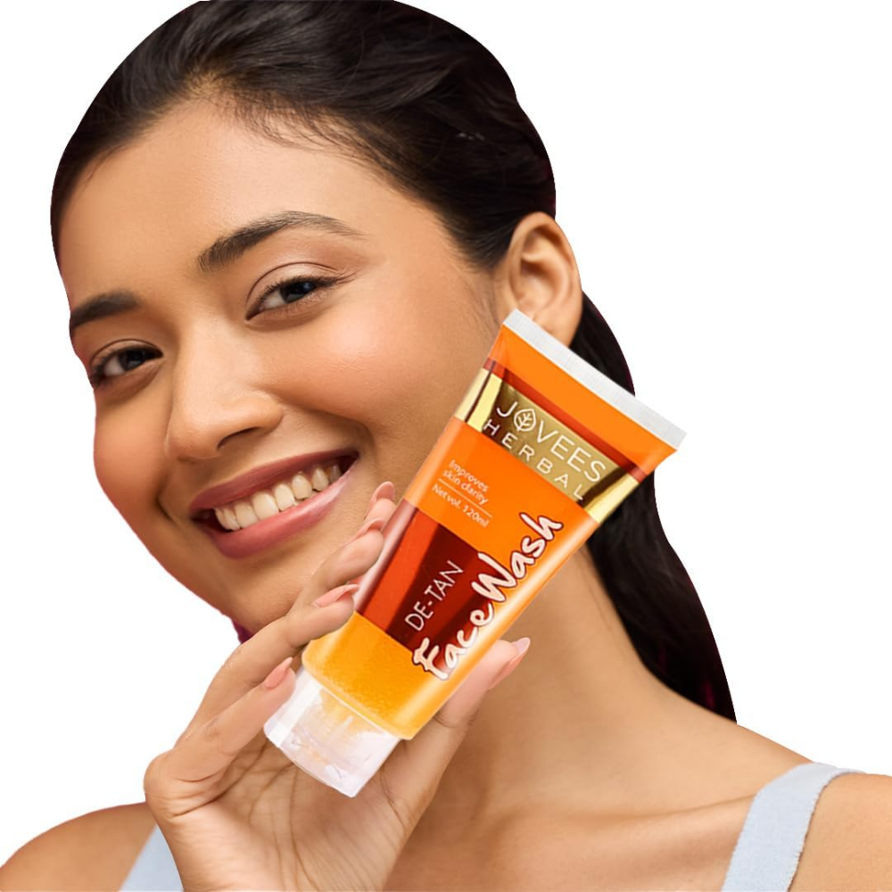 Jovees Herbal De-Tan Face Wash For Tan Removal All Skin Types And Paraben & Alcohol Free