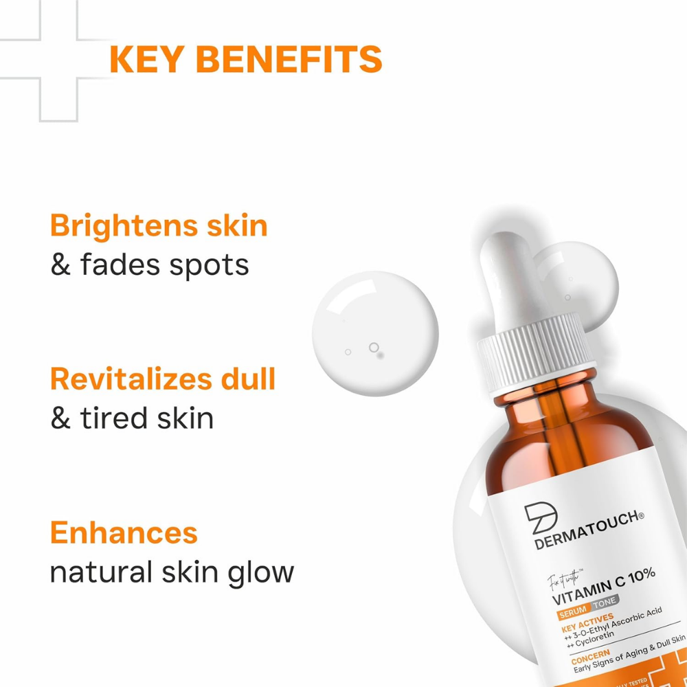Dermatouch Vitamin C 10% Serum With Cycloretin Brightening, Firming & Anti-Aging Face Serum
