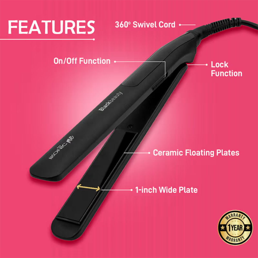 Ikonic Me-black Beauty Hair Iron