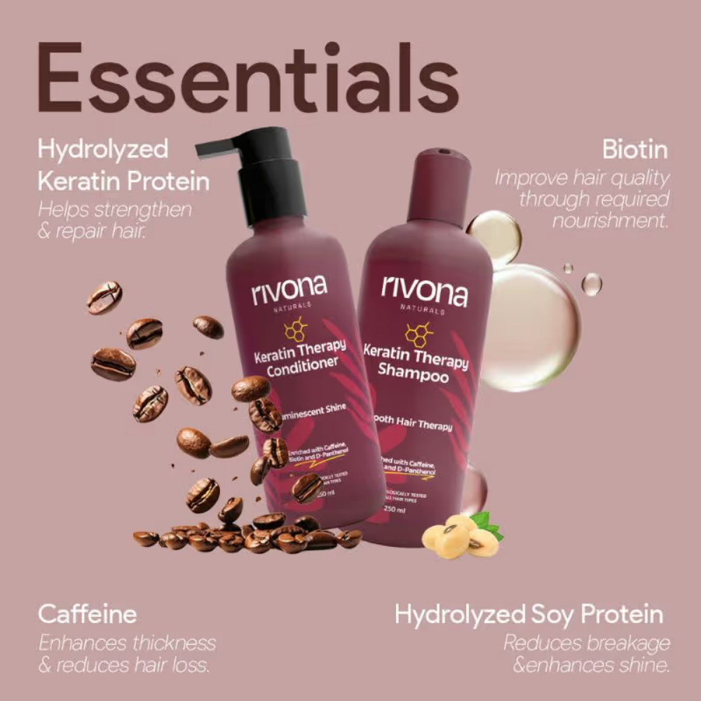 Rivona Naturals Keratin Shampoo & Conditioner Combo