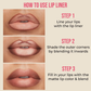Insight Cosmetics Glide On Lip Liner, Intense Pigment, Long Wear Matte Lip Formula