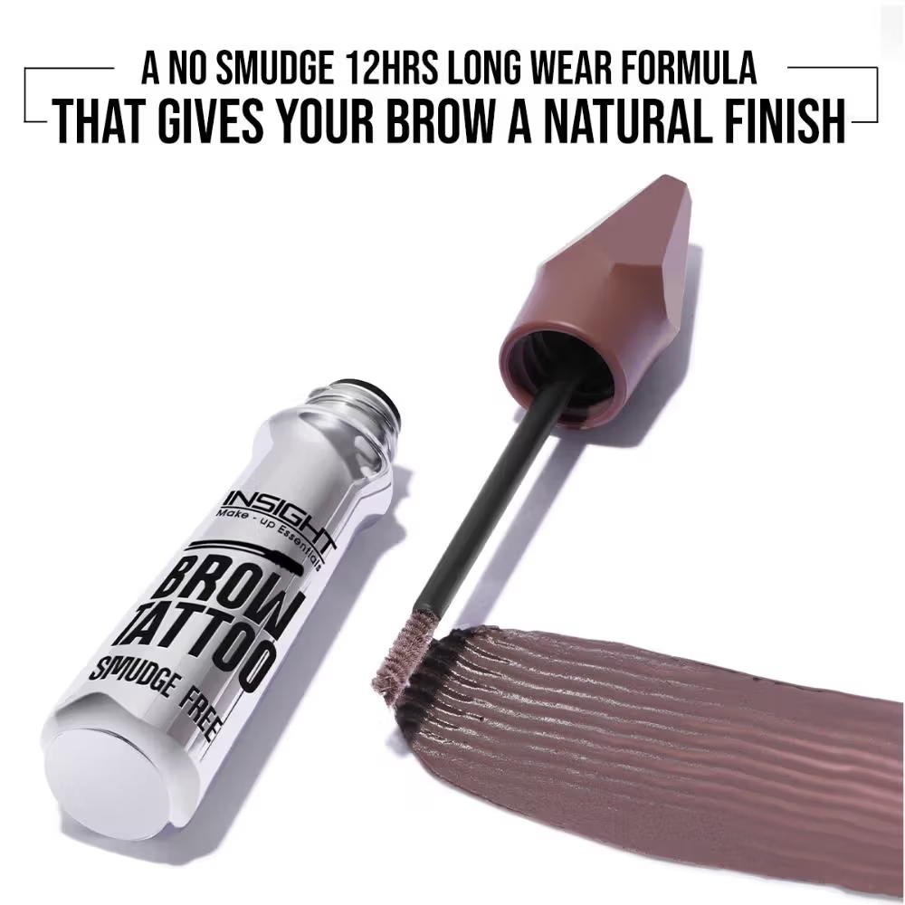 Insight Cosmetics Brow Tattoo, Smudge Proof, Long Lasting Upto 12hr, Castor Oil Infused