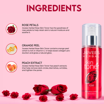 Jovees Herbal Rose Skin Toner For Youthful Skin, Tightens Pores, Healthy Glow 100% Natural