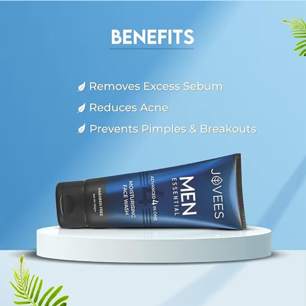 Jovees Men Moisturising Face Wash 4 in 1