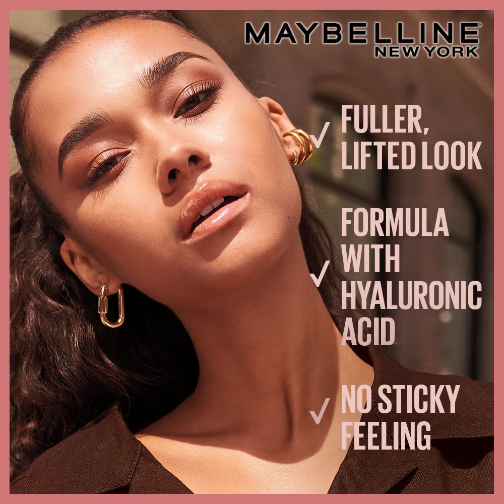 Maybelline New York Lifter Gloss Tinted Lip Gloss With Hyaluronic Acid, Long-lasting