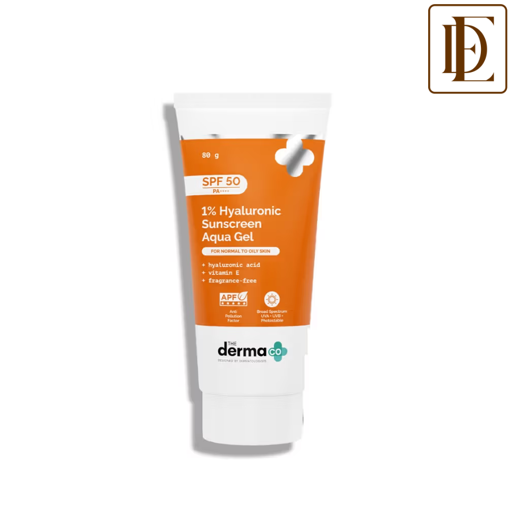 The Derma Co 1% Hyaluronic Sunscreen SPF 50 PA++++ Aqua Gel For Normal To Oily... - In-Vivo tested