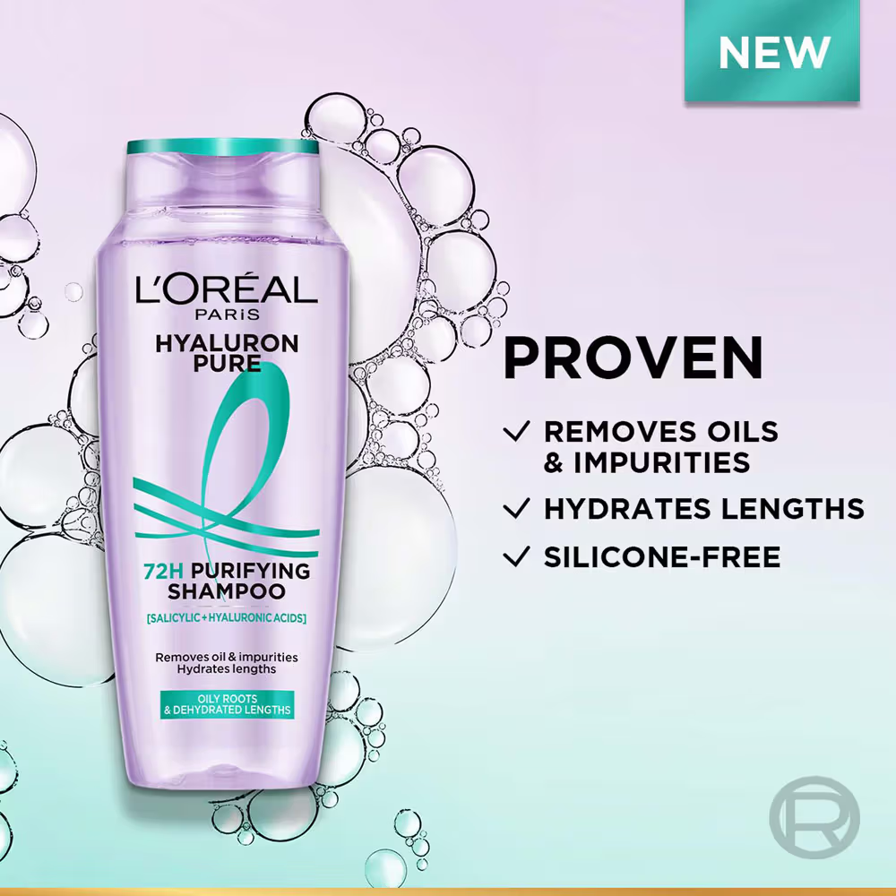 L’Oréal Paris Hyaluron Pure 72H Purifying Shampoo