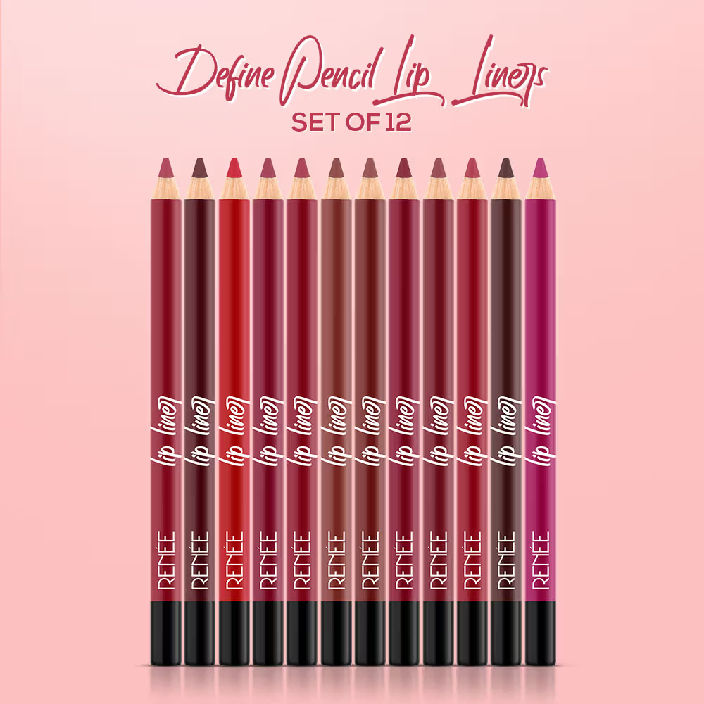 RENEE Ultra Define Matte Lip Liner, Long Lasting, Smudge Proof, Full Coverage, High Pigment