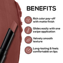 RENEE Very Matte Lipstick Long Lasting & Weightless, One Swipe Application