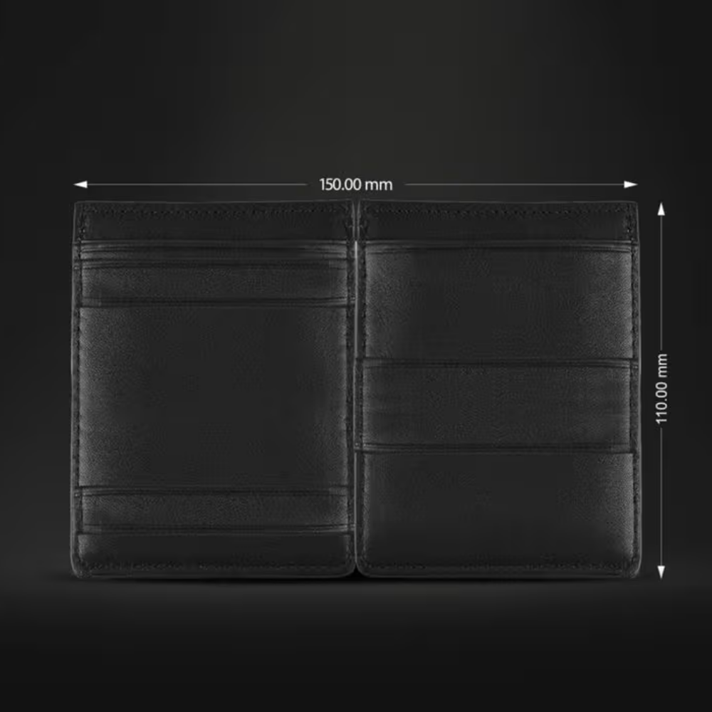 BEARDO Black Faux-Leather Men's Wallet