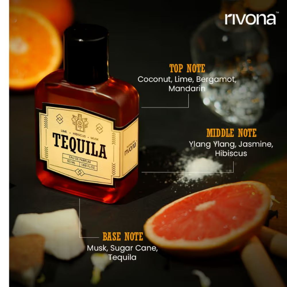 Rivona Naturals Tequila Eau De Parfum For Long Lasting Everyday Fragrance