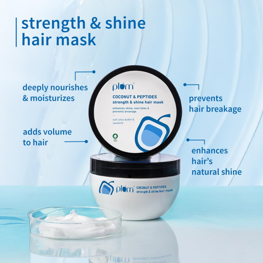 Plum Coconut Milk & Peptides Shampoo and Hair Mask Combo