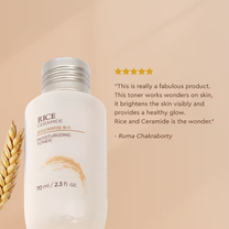 The Face Shop Ceramide & Rice Face Toner - Korean Beauty Skincare for Brightness & Minimizes Pores