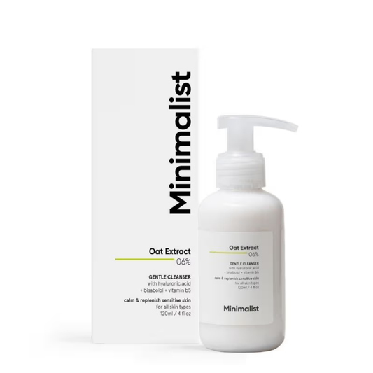 Minimalist 6% Oat Extract Gentle Cleanser With Hyaluronic Acid For Sensitive Skin