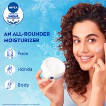 NIVEA Soft Light Moisturizer Cream Peppy Pomegranate For Hands And Body