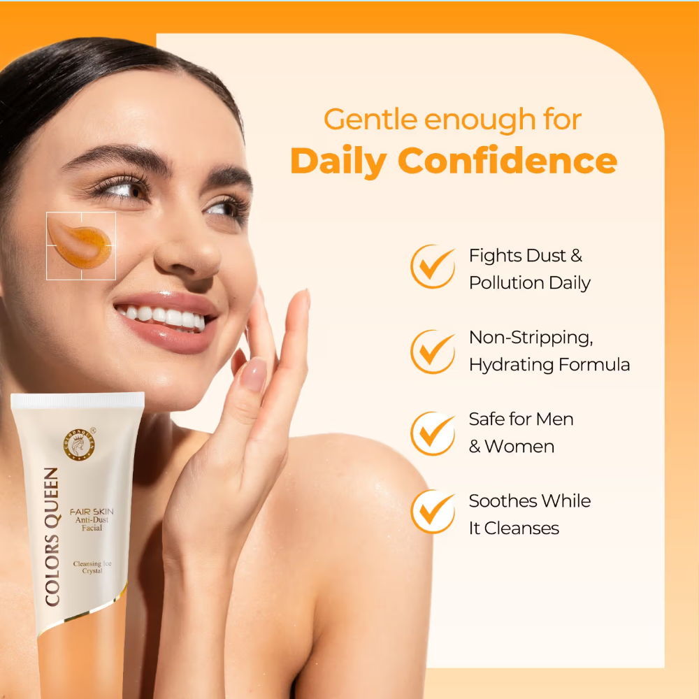 Colors Queen Anti-Dust Facial Cleanser With Ice Crystal Face Wash