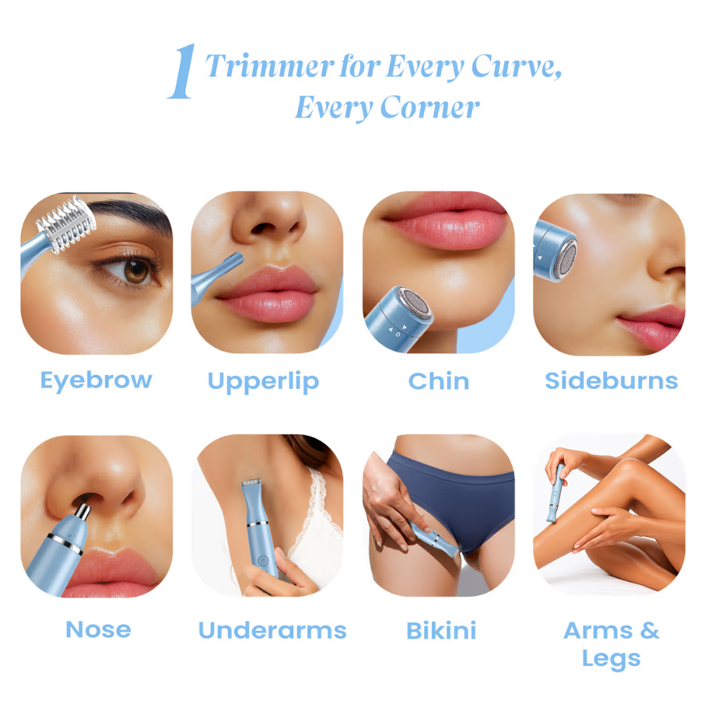 UrbanYog 7-In-1 Women Multipurpose Body, Face & Bikini Trimmer