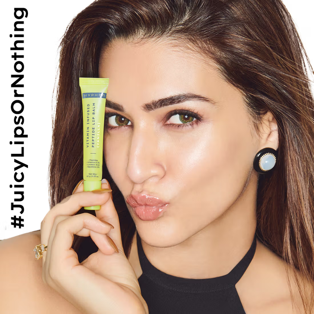 Hyphen Vitamin Infused Peptide Lip Balm - Vanilla For Dry & Chapped Lips, Hydrates & Moisturizes