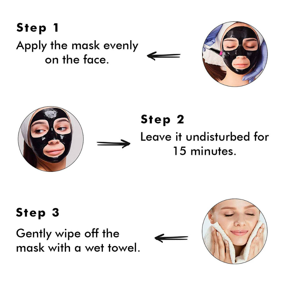 O3+ Exfoliating Black Face & Body Mask For Tan Removal & Soft-Smooth Skin - 100% Natural & Vegan