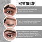 Insight Cosmetics Smudge Free Eyebrow Pencil, 2 In1 Define & Blend,12hrs Long Lasting