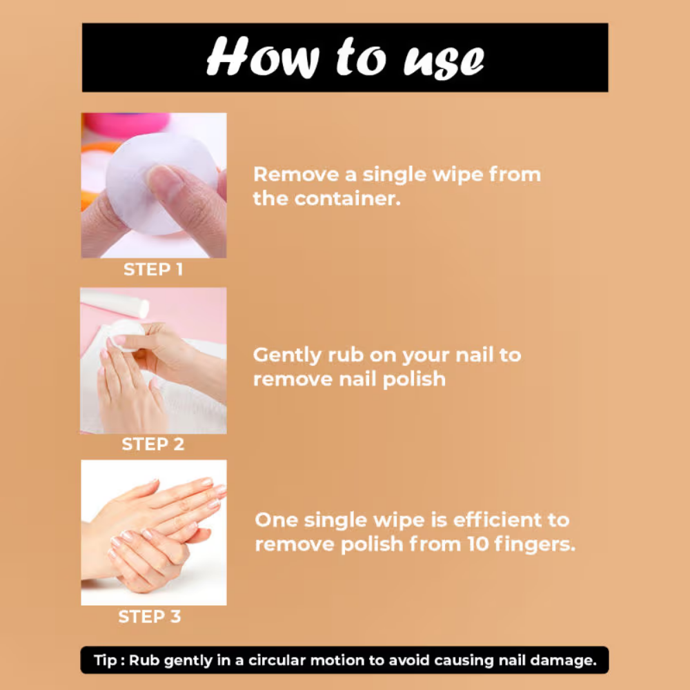 Insight Cosmetics Nail Polish Remover 40 Wipes