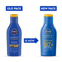 NIVEA SPF 50+ PA+++ Protect & Moisture Sunscreen-No White Cast, With Vitamin C & Hyaluron