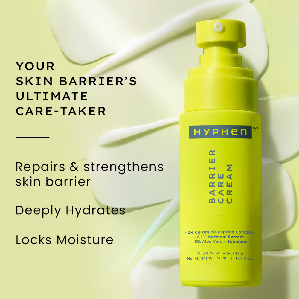 Hyphen 2% Ceramide-Peptide Complex Barrier Repair Moisturizer-Oily Skin Non-Comedogenic & Lightweight