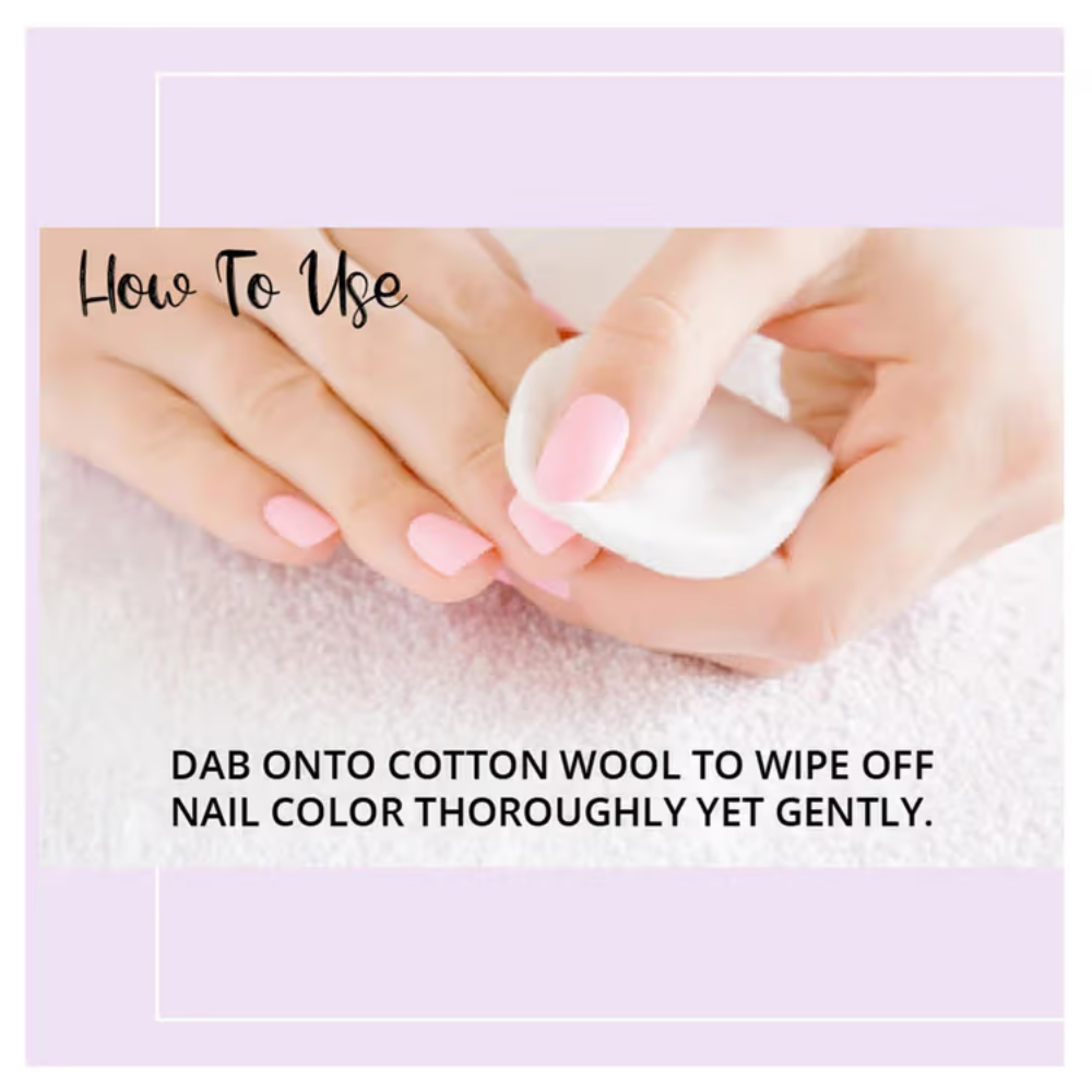 Flicka Neat & Clean Nail Polish Remover Easy Apply Acetone Free & Enriched With Vitamin E