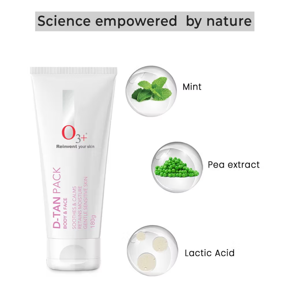 O3+ D-TAN Pack For Instant Tan Removal For All Skin Types