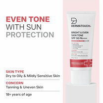 DERMATOUCH Bright & Even Skin Tone SPF 50 PA++++ Sunscreen Gel Cream
