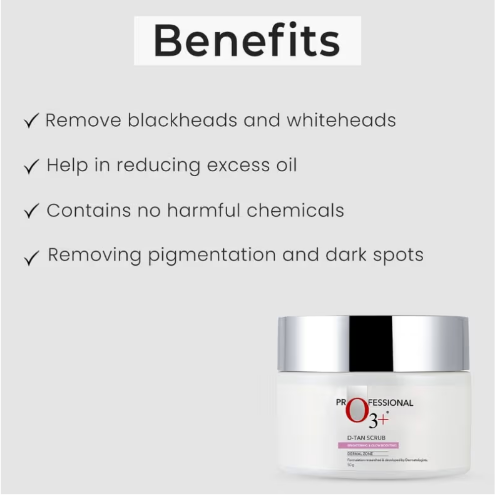 O3+ D-Tan Scrub For Brightening & Glow Boosting