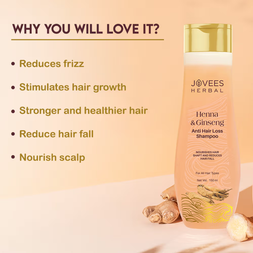 Jovees Henna & Ginseng Anti Hair Loss Shampoo