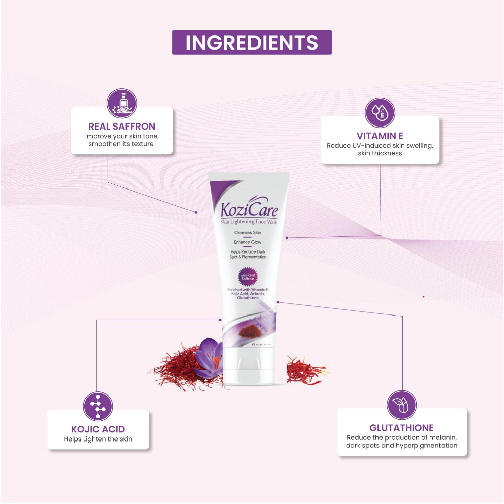 Kozicare Kojic Acid & Glutathione Face Wash