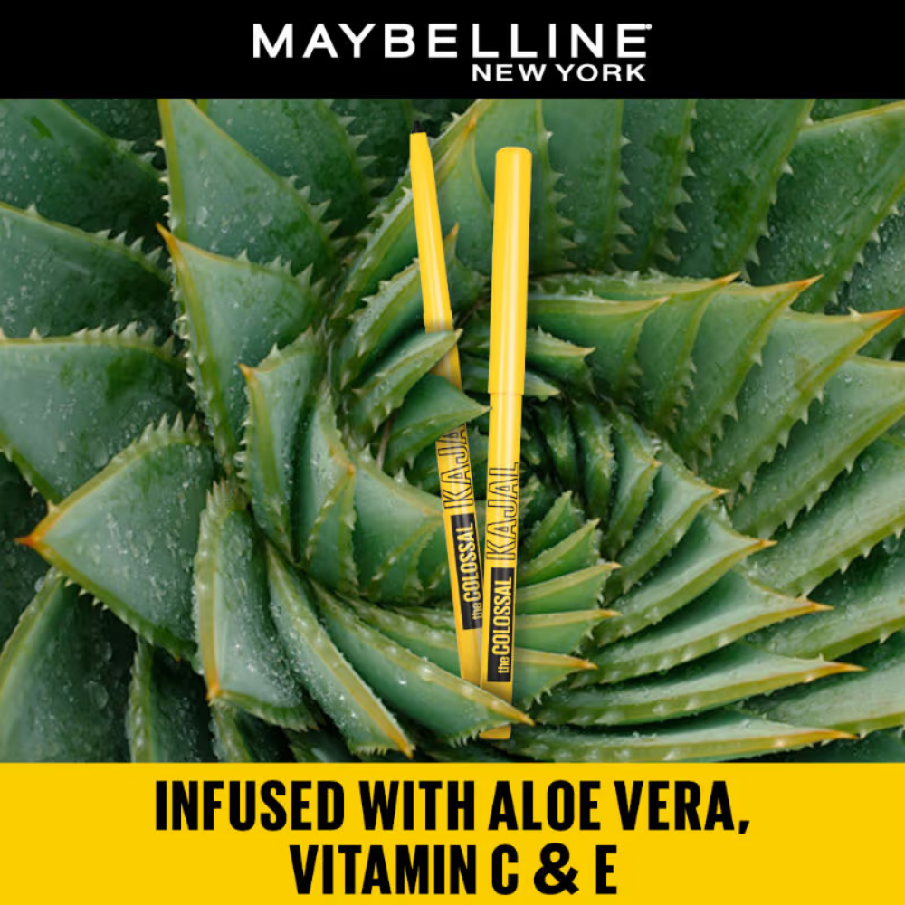 Maybelline New York The Colossal Kajal, Smudgeproof & Waterproof Lasts Up To 24H - Deep Black