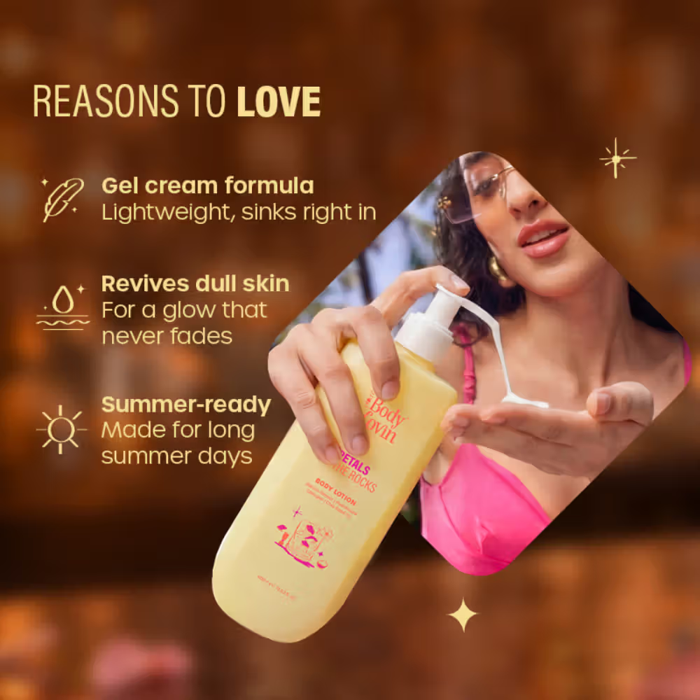 Plum BodyLovin’ Petals On The Rocks Body Lotion, Lightweight Hydration, Citrus Floral Fragrance