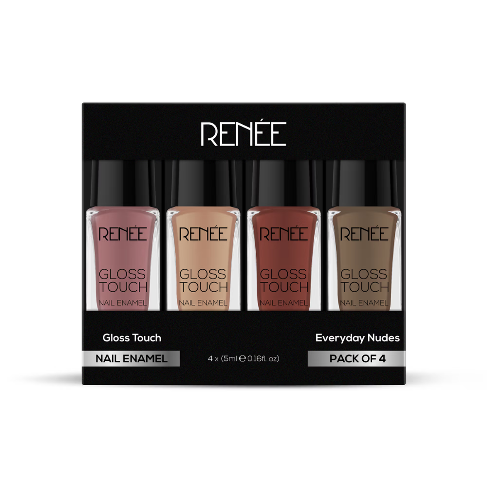 Renee Cosmetics Gloss Touch Nail Enamels - Set Of 4