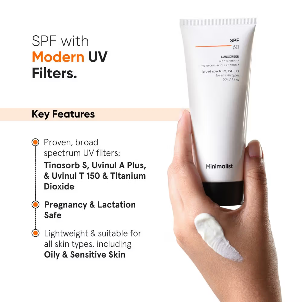Minimalist SPF 60 PA ++++ Sunscreen - Pregnancy & Lactation Safe For Sensitive Skin