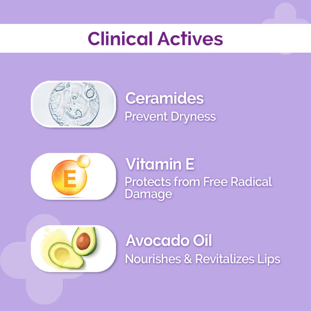 The Derma Co Ceramides Lip Balm with SPF 30 PA+++ and Vitamin E for Dry and Chapped Lips