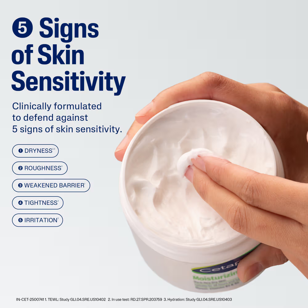 Cetaphil Moisturising Cream for dry to very dry Sensitive skin, Dermatologist Recommended