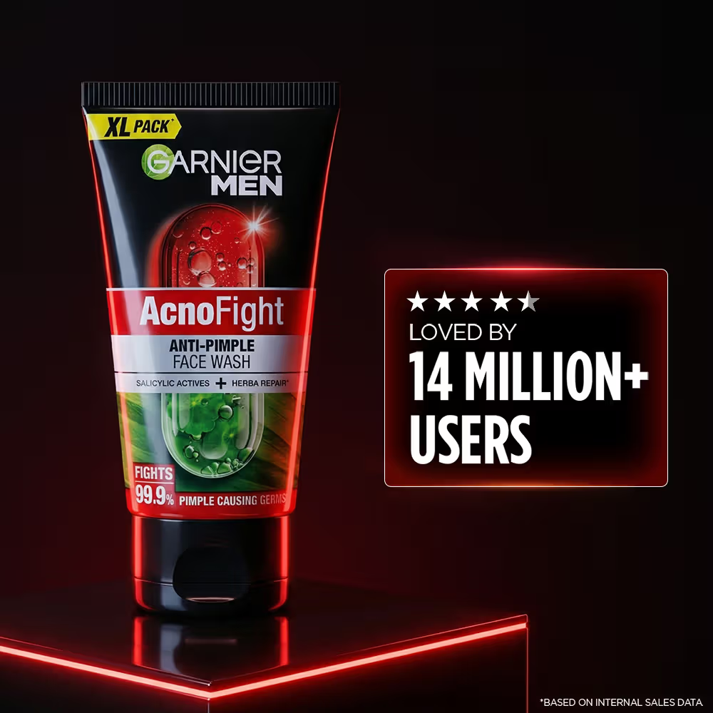 Garnier Men AcnoFight Anti Pimple Face Wash, , Anti Pimple Face Wash with Salicylic Acid