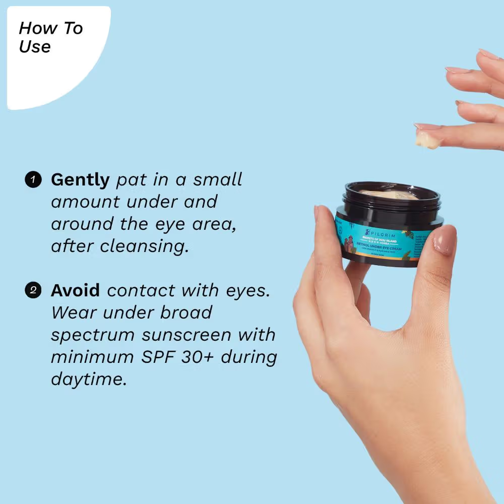 Pilgrim Retinol Under Eye Cream with Vitamin C & Hyaluronic Acid