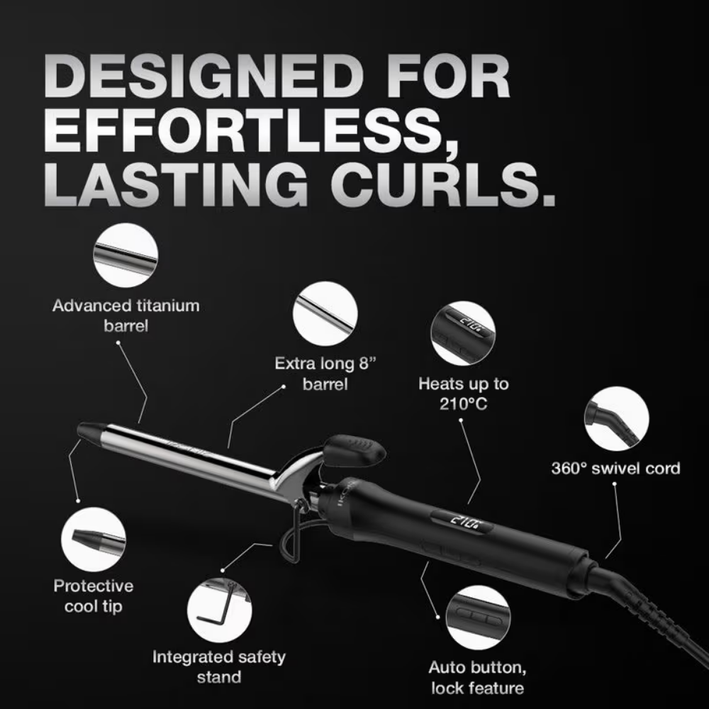 Ikonic Professional Curling Tong CT-16 Black 2.0