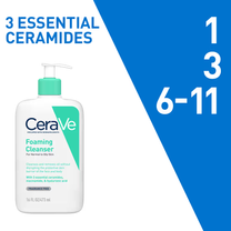 CeraVe Foaming Cleanser Face Wash For Oily Skin with Hyaluronic Acid, Ceramides & Niacinamide