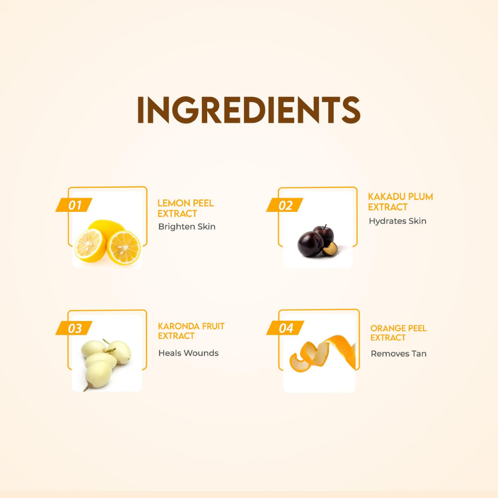 Jovees Herbal Lemon Face Wash with Lemon, Orange Peel & Kakadu Plum Extract | Removes Dirt, Impurities & Excess Oil | Reduces Dark Spot | Skin Brightening