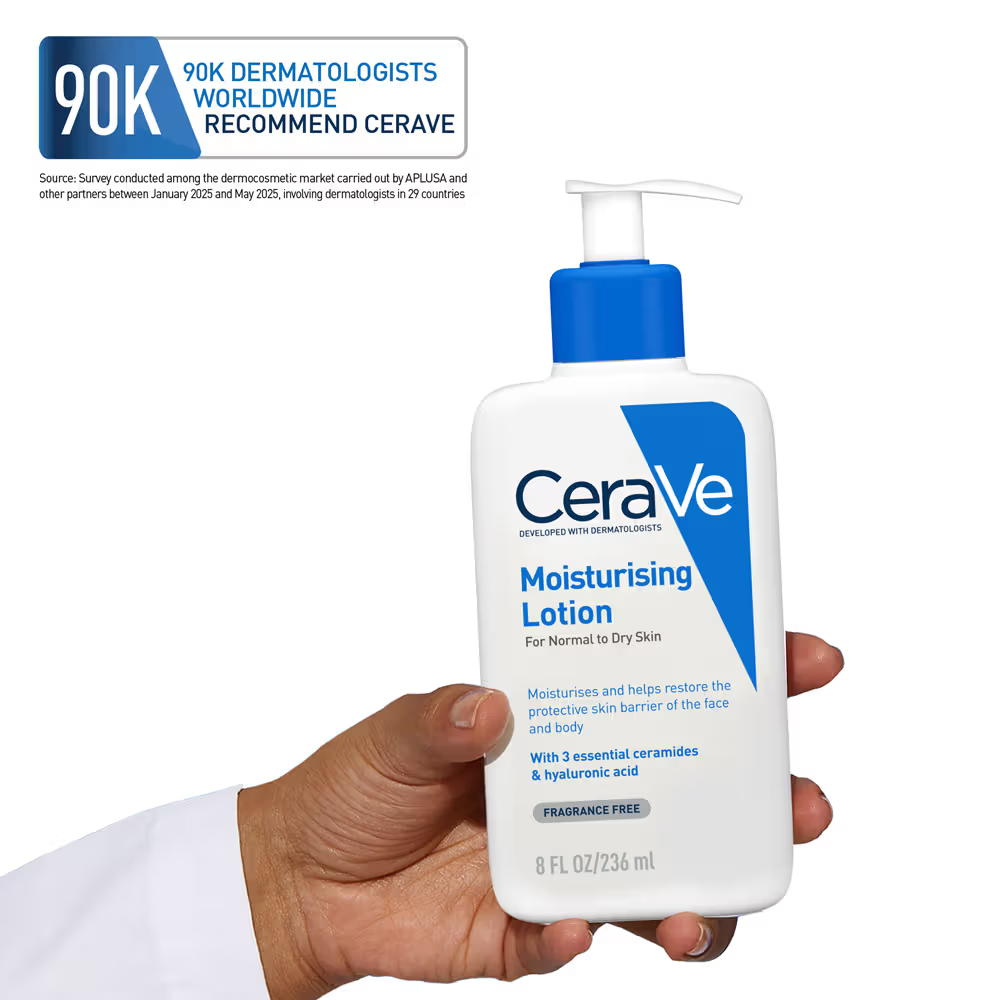 CeraVe Moisturizing Lotion for Normal to Dry Skin with Ceramides & Hyaluronic Acid