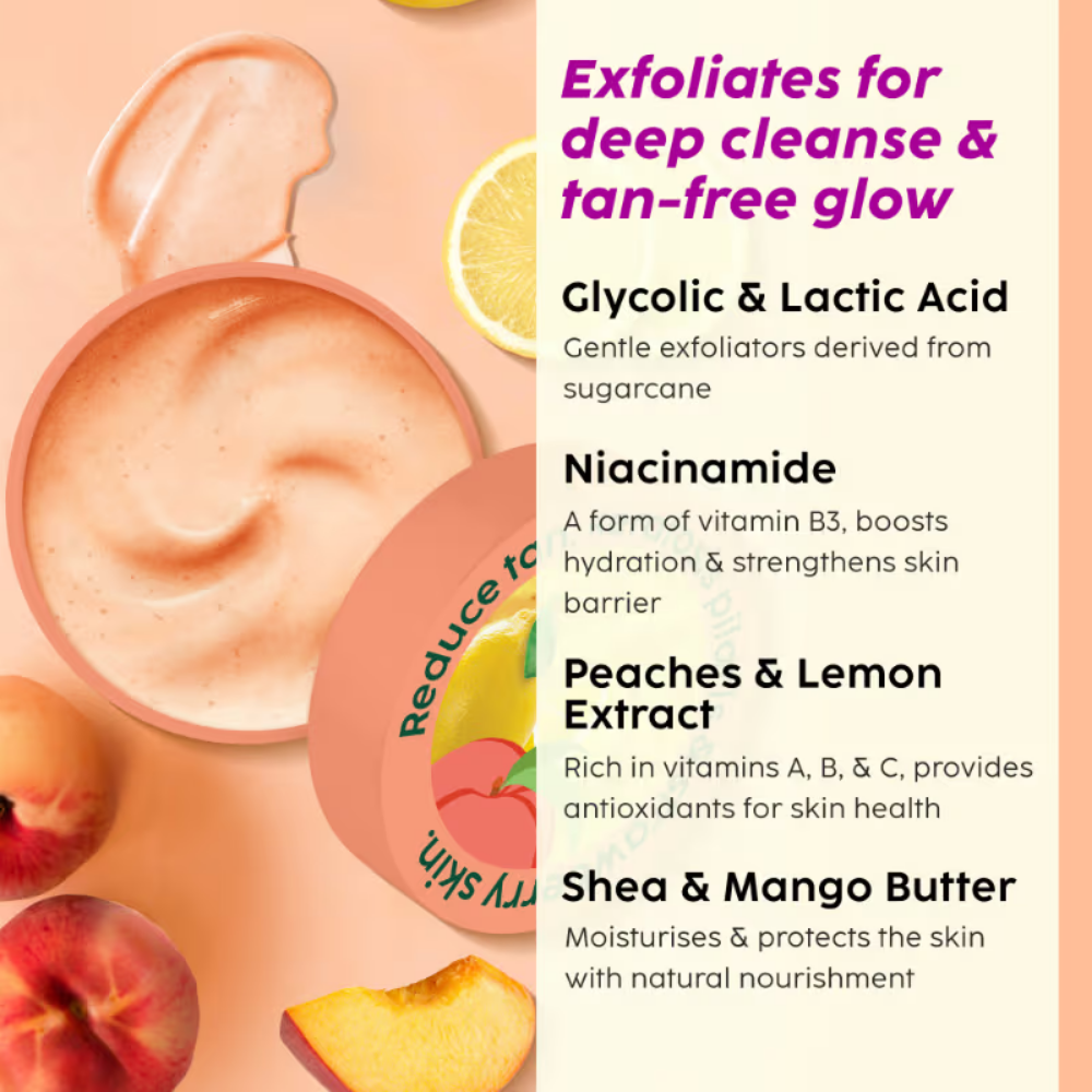 Plix Peaches & Lemon Detan Bump Eraser Scrub