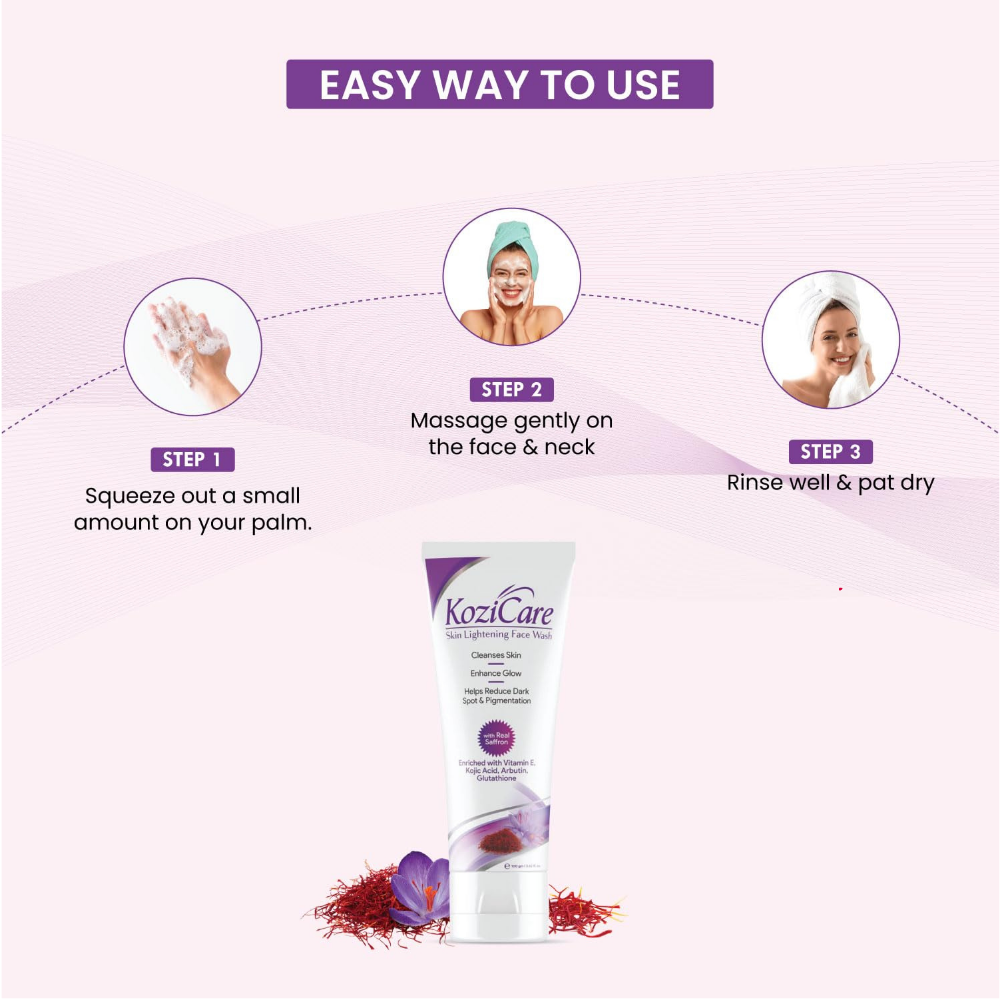 Kozicare Kojic Acid & Glutathione Face Wash